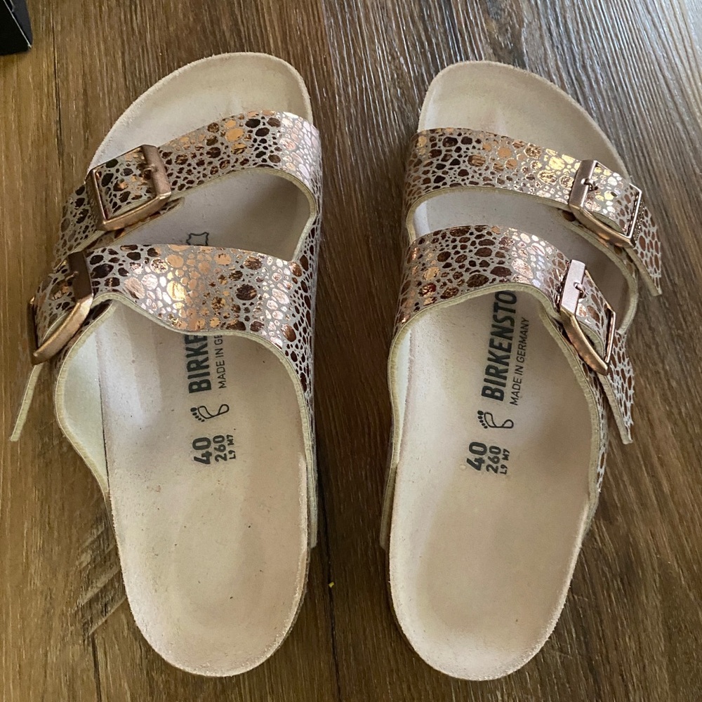 Rose Gold Birkenstock 40